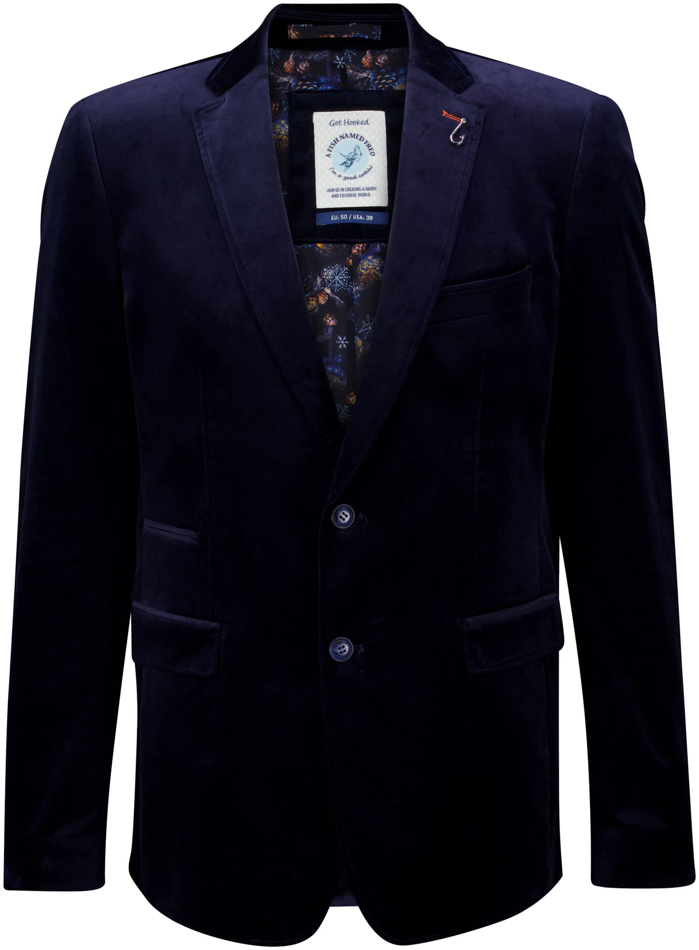 A Fish Named Fred Blazer Pique Navy