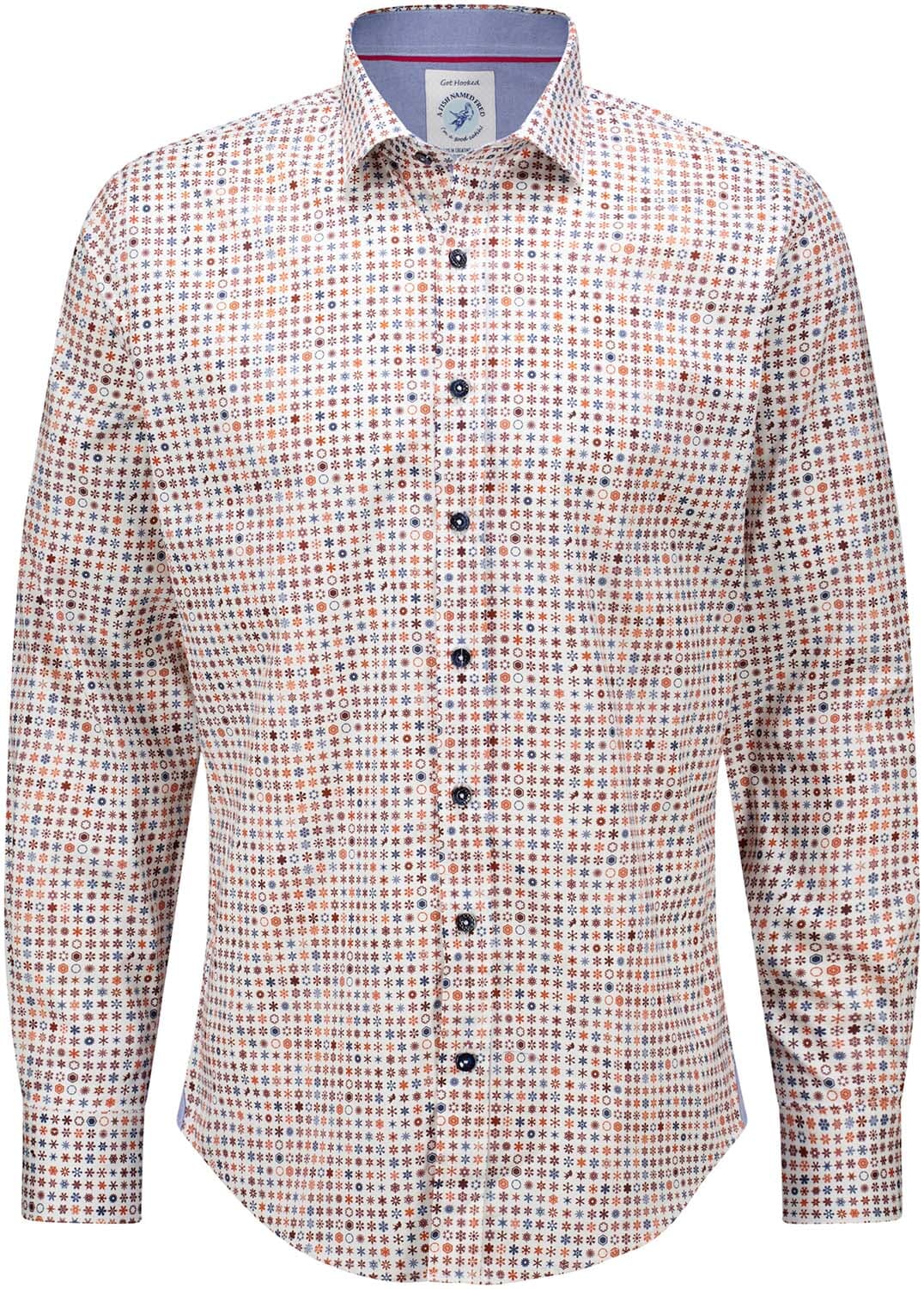 A Fish Named Fred Overhemd Ice Stars Off White