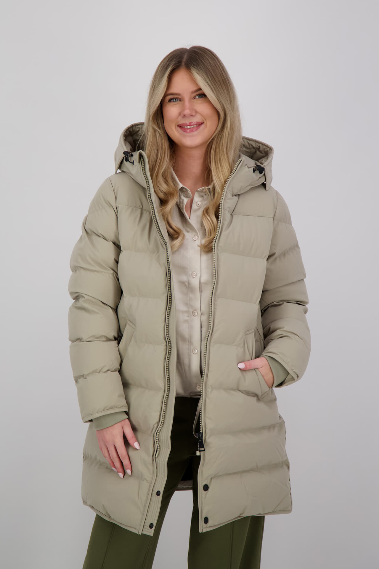 Airforce Gewatteerde Jas Jade Beige