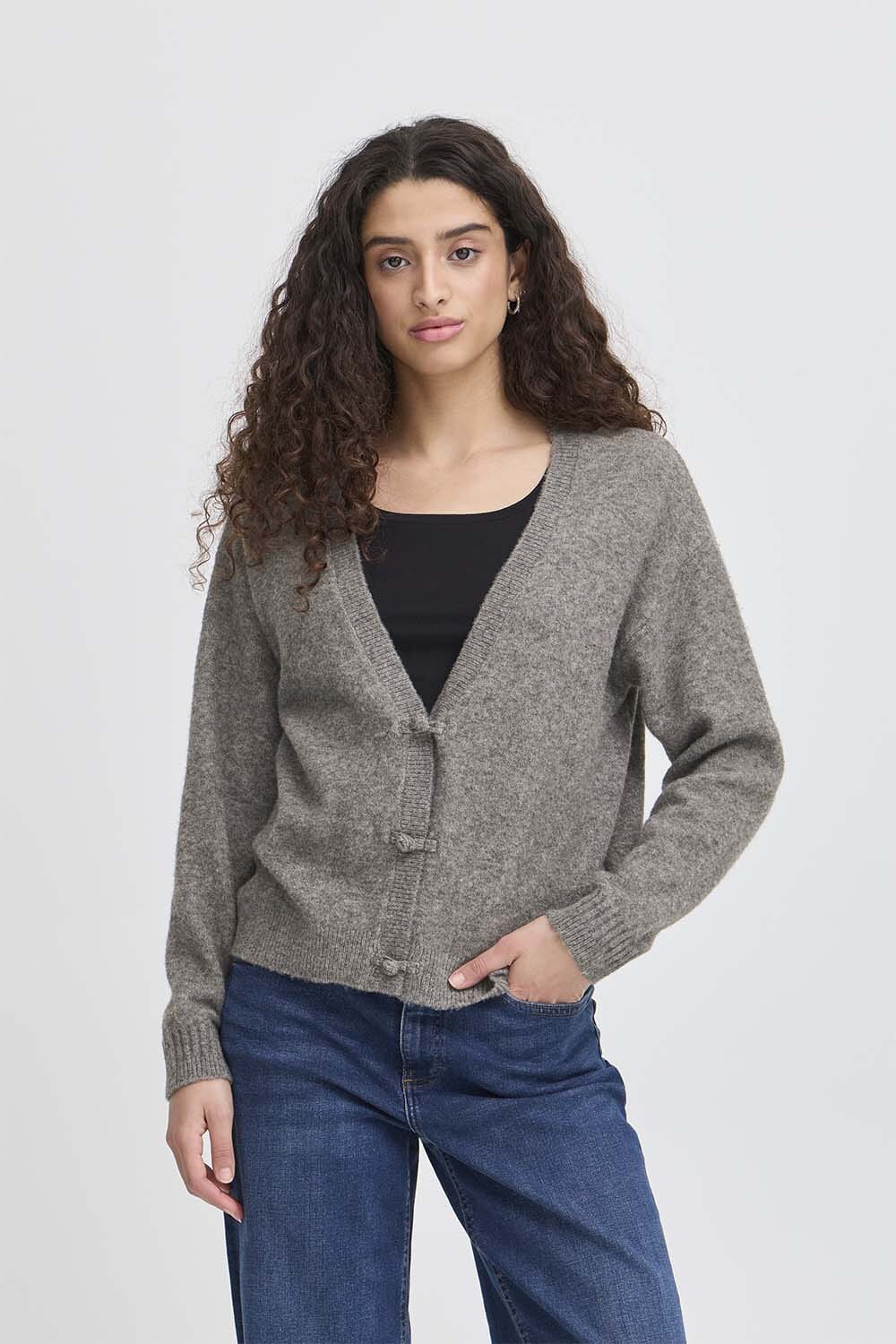 Ichi Vest Dasila Grijs