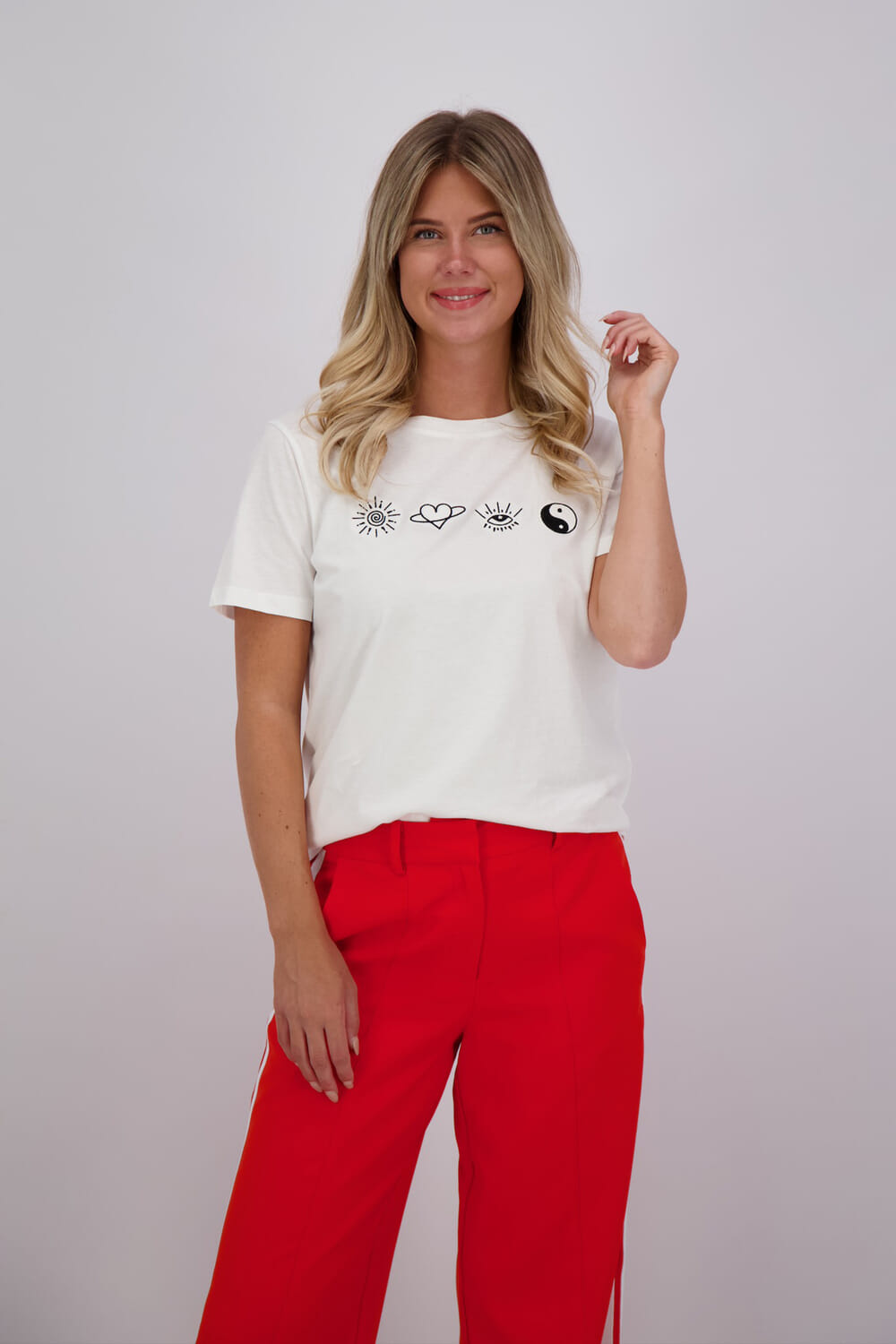 Ichi T-shirt Camina Wit
