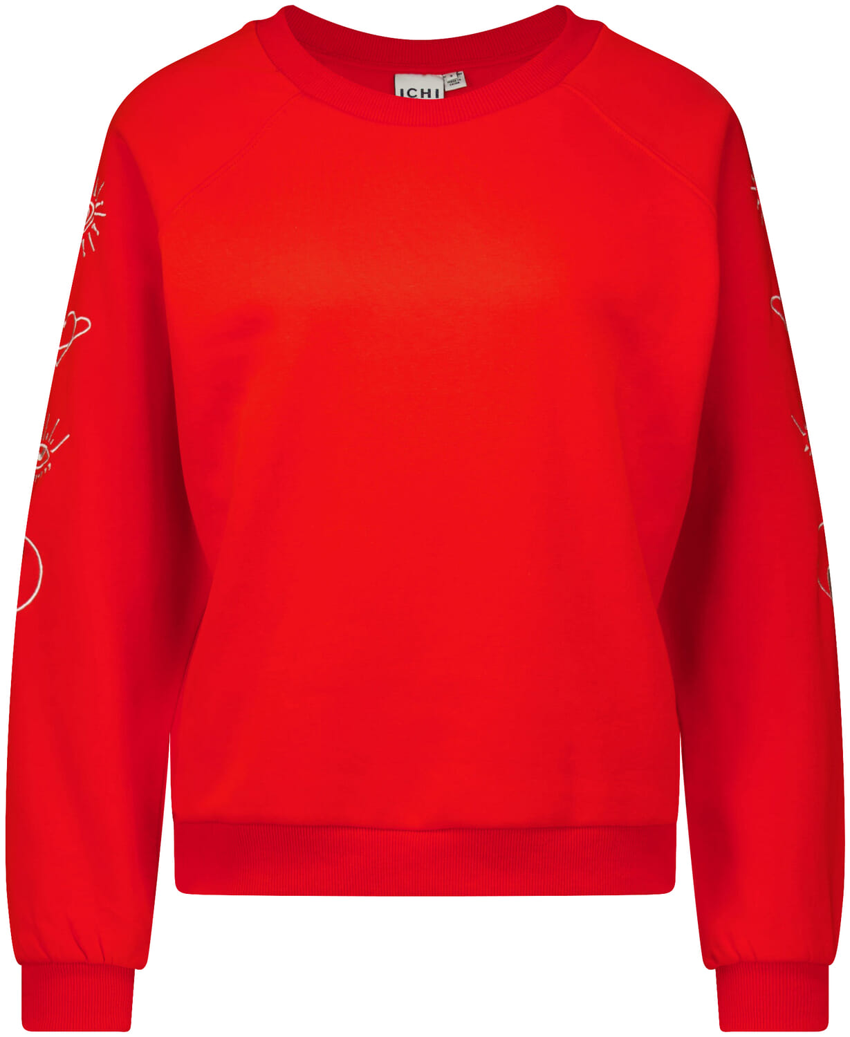 Ichi Sweater Lela Brushed Rood