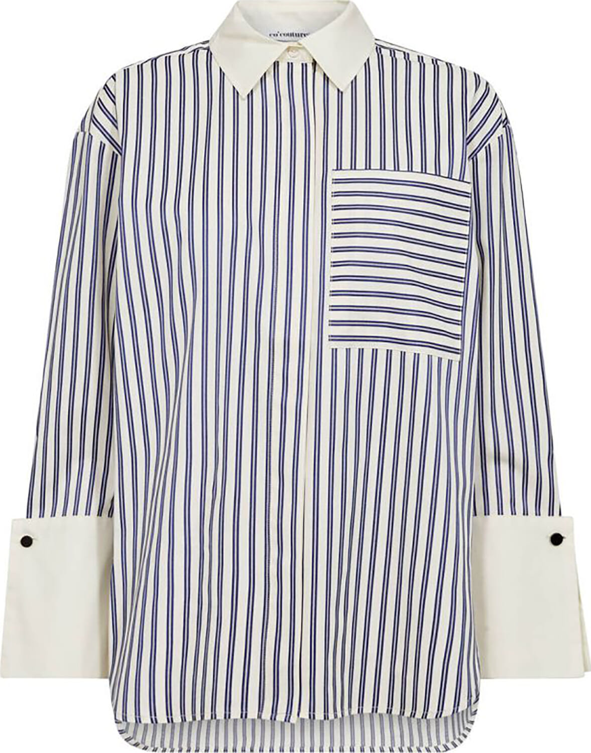 Co'couture Blouse Samson Stripe Blauw