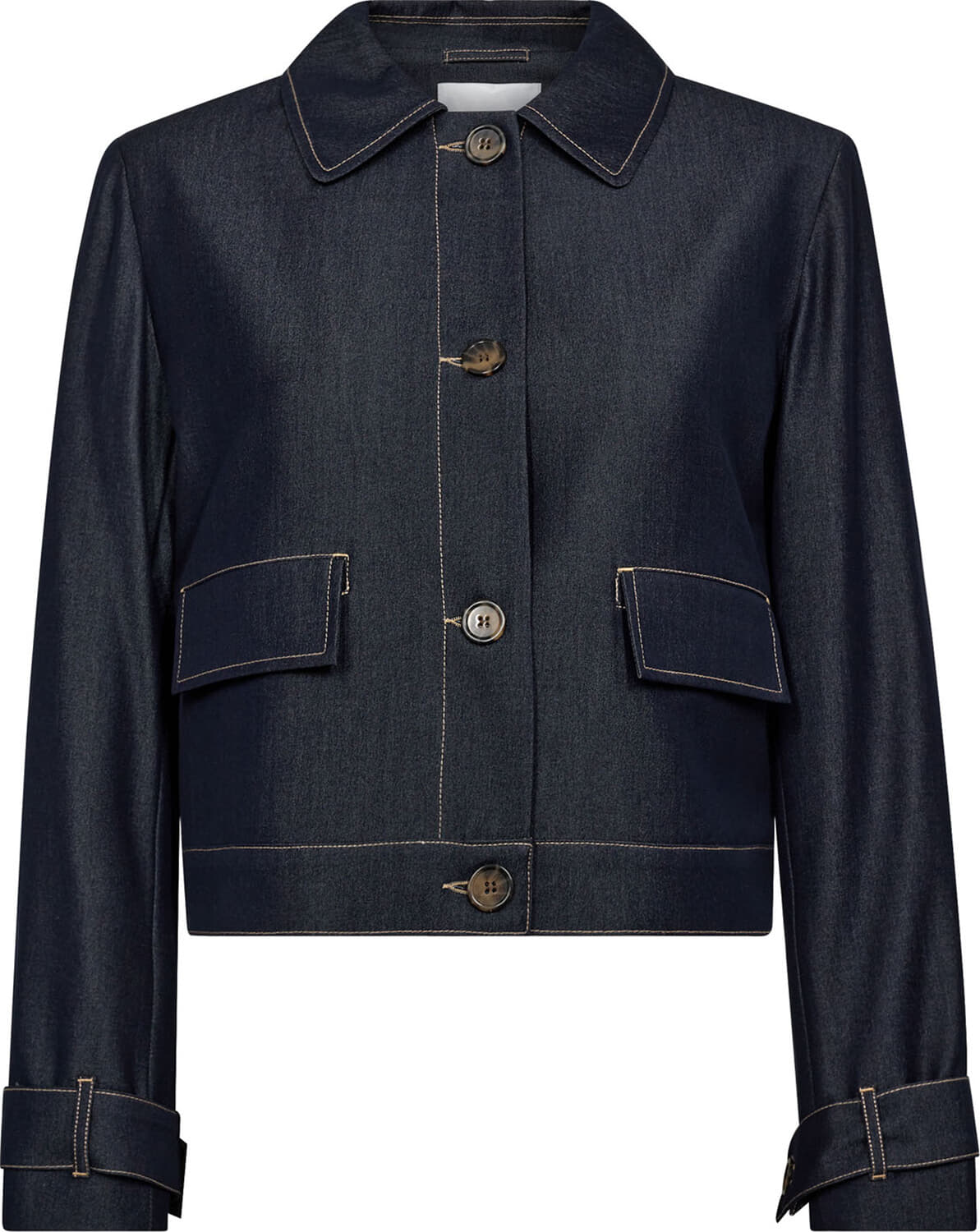 Co'couture Blazer Terry Denim Blauw