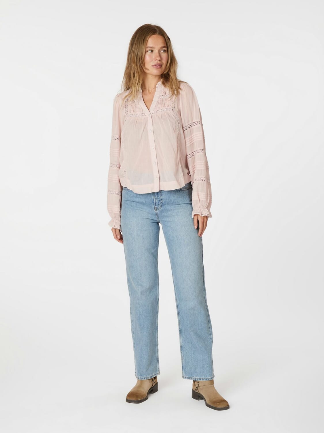 Lyla S Voile Blouse Roze