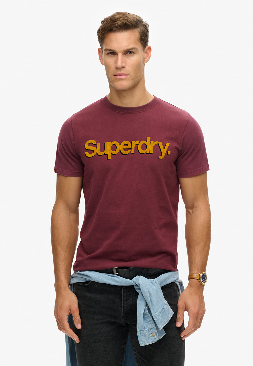 Superdry T-shirt  Rood