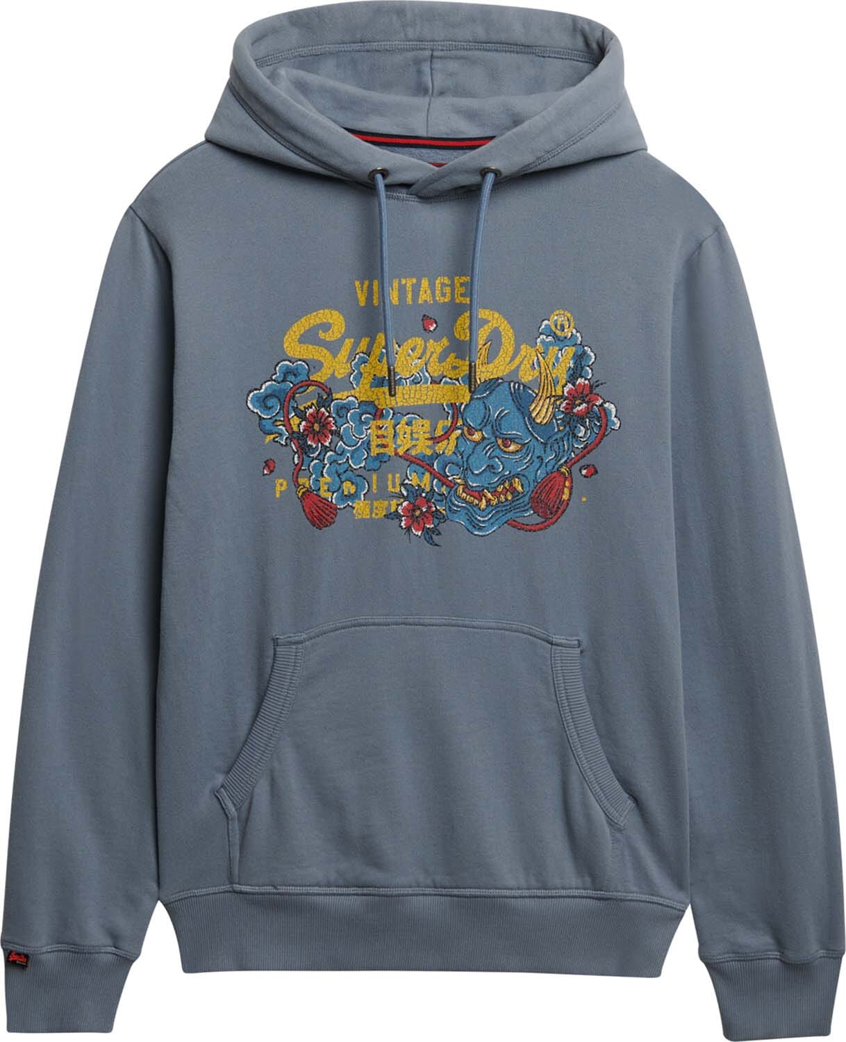 Superdry Hoodie Tokyo Relaxed Blauw