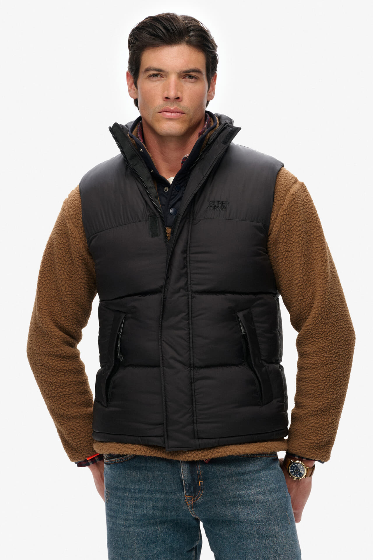 Superdry Bodywarmer Tech Padded Zwart