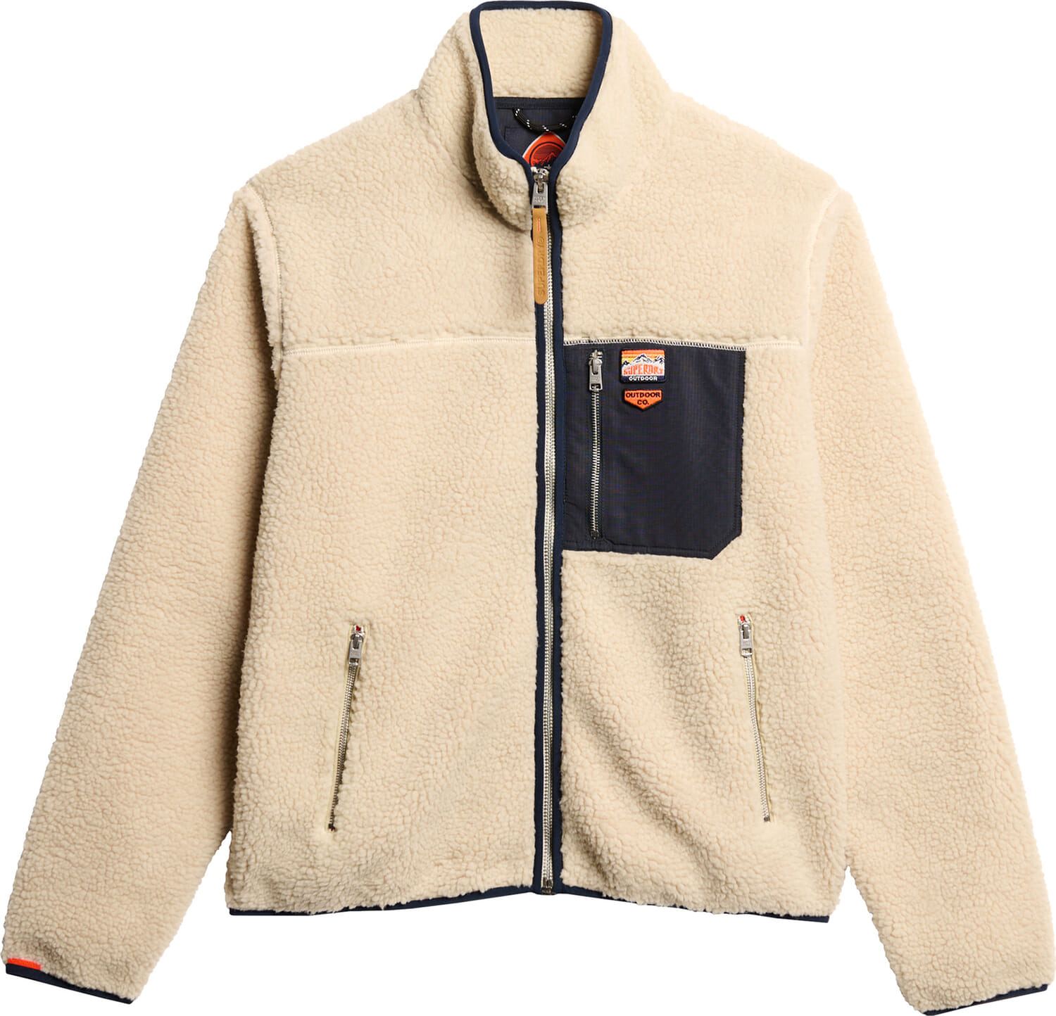 Superdry Fleecevest Vintage Retro Beige