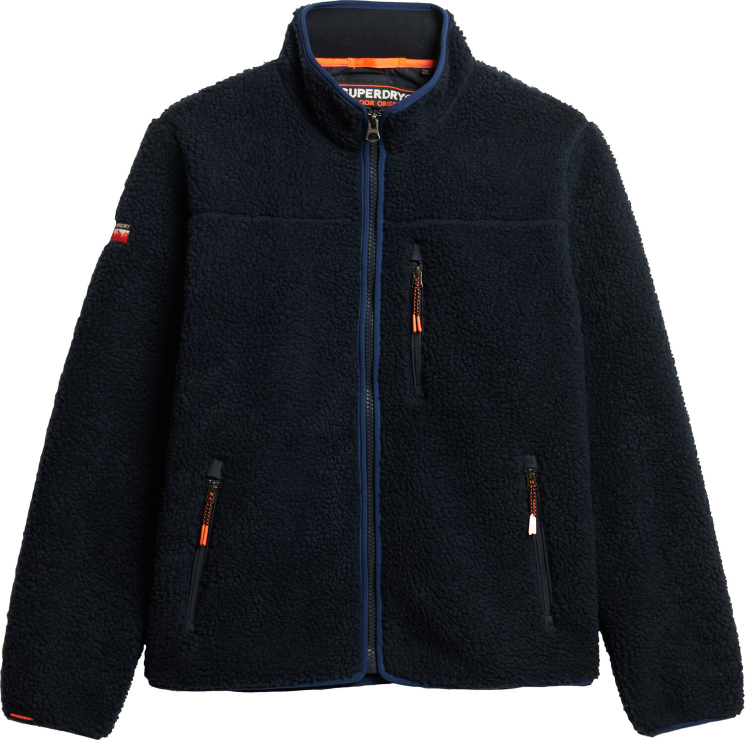 Superdry Fleece Jas Vintage Retro Blauw