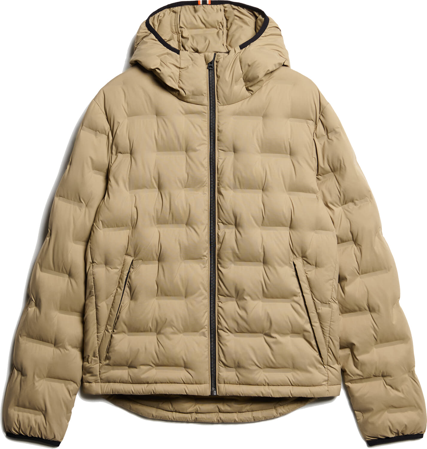 Superdry hooded quilted puffer Kaki