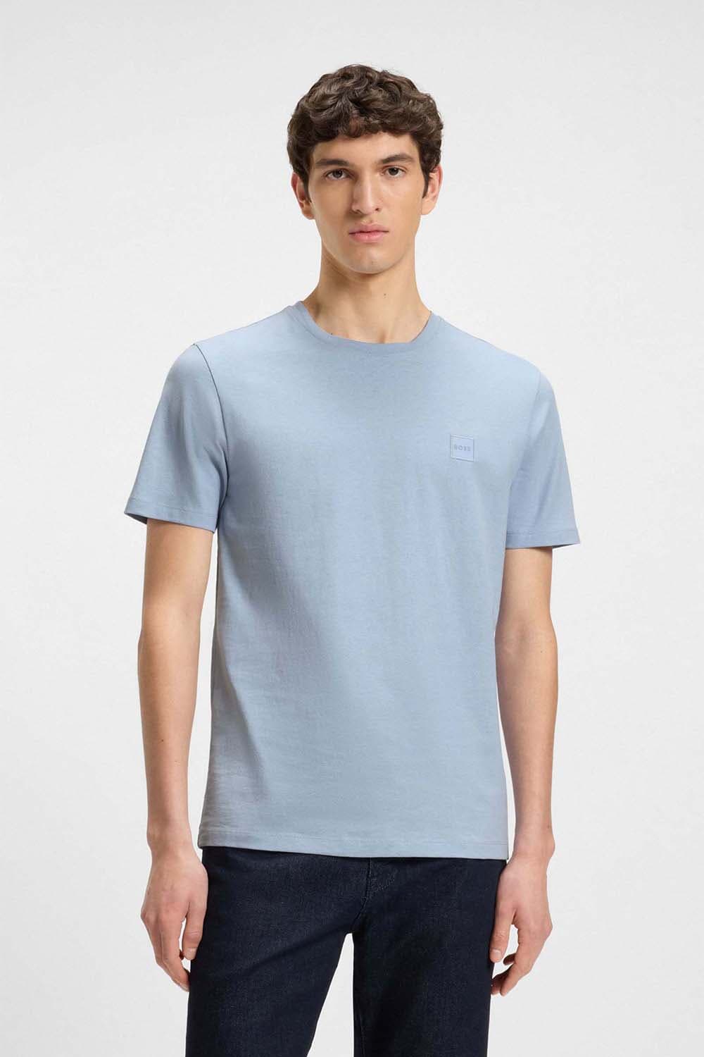 Boss Orange T-shirt Tales Blauw