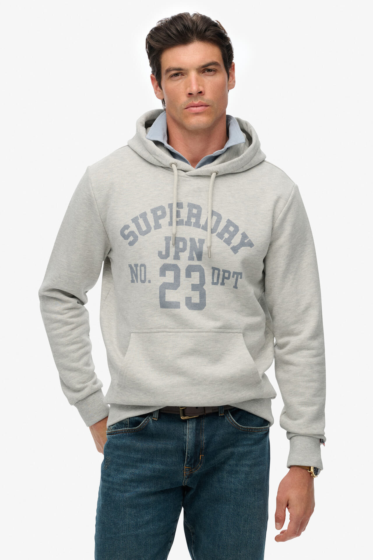 Superdry Hoodie Overhead Grijs