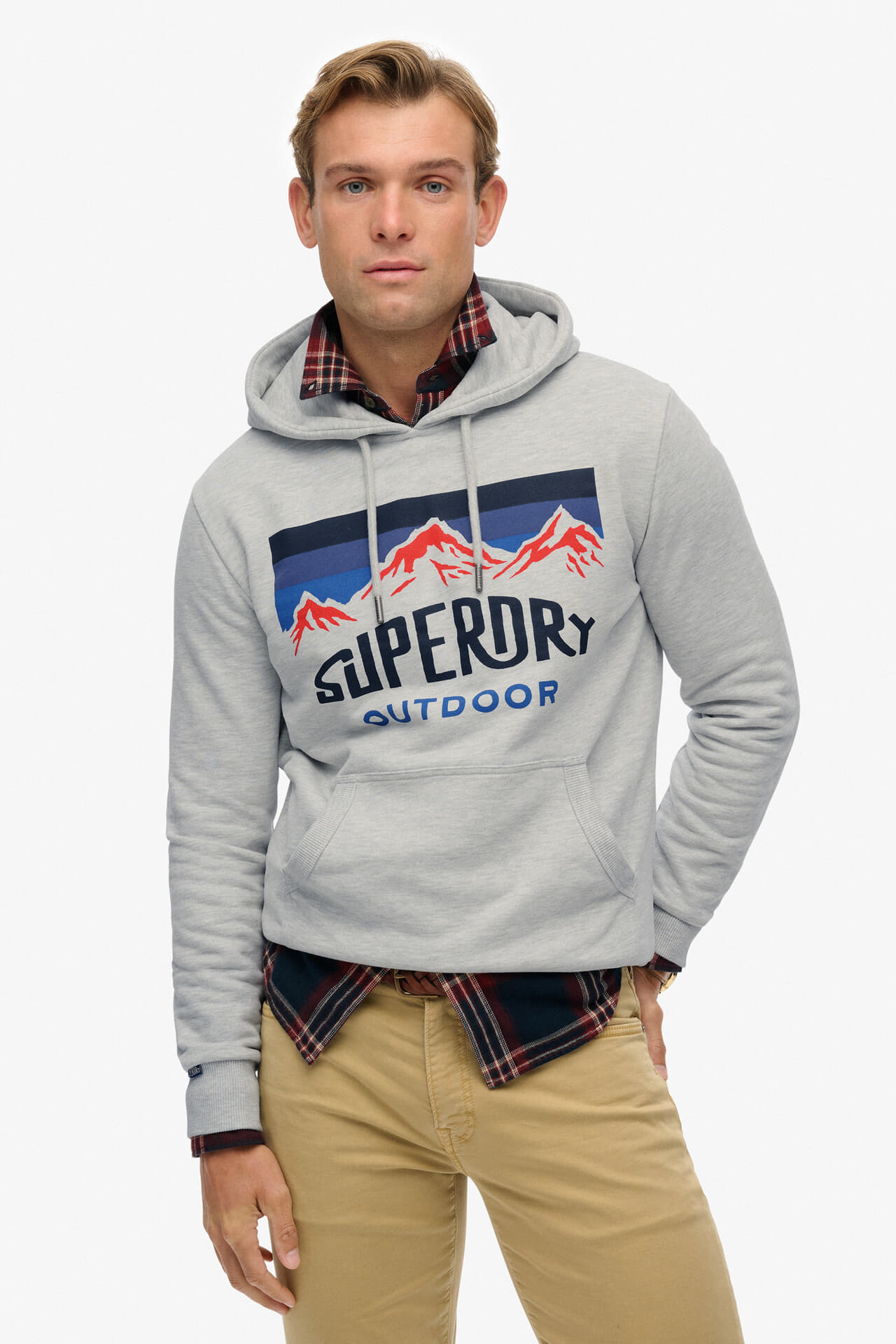 Superdry Hoodie Overhead Grijs