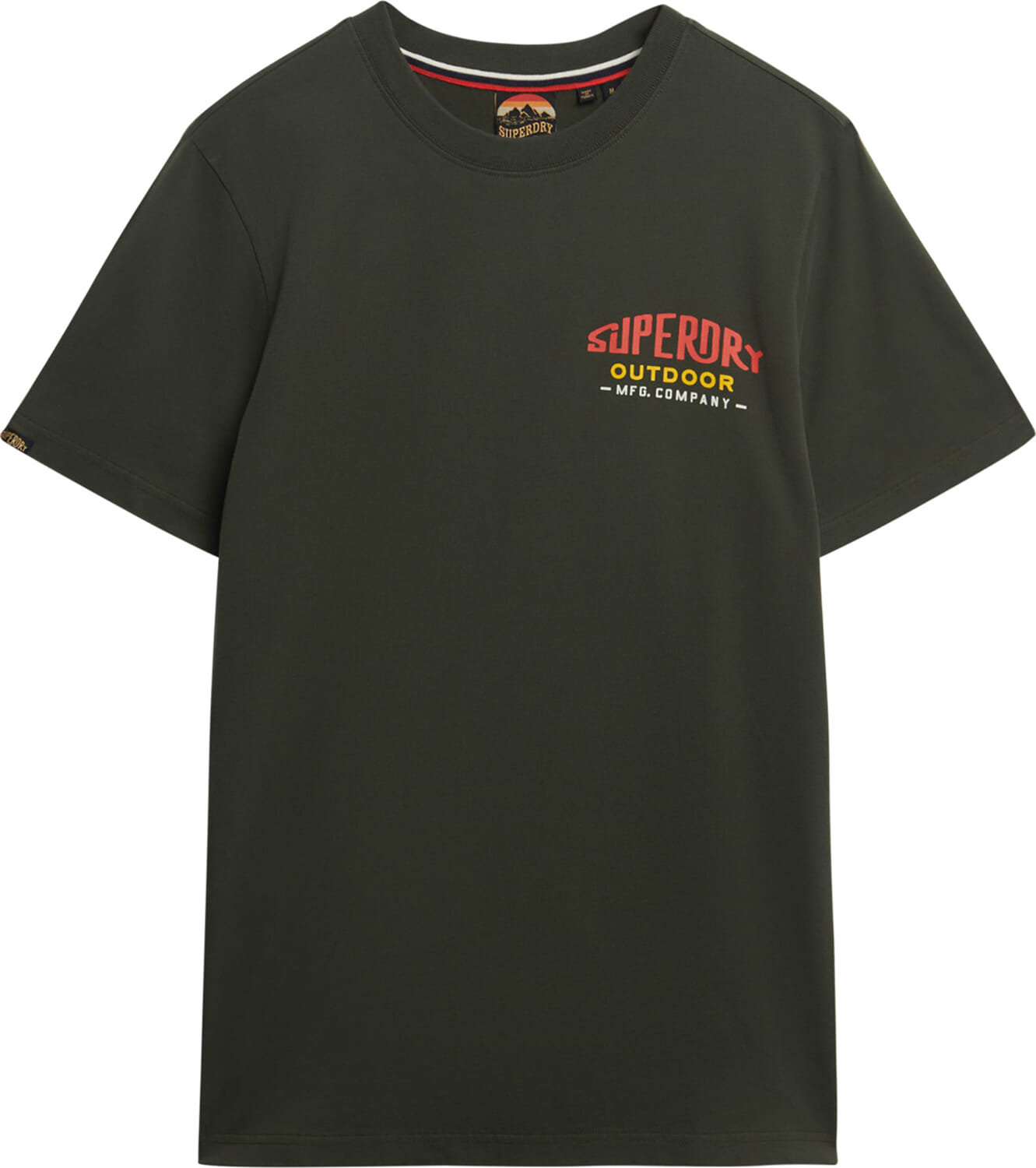 Superdry T-shirt Mountain Groen