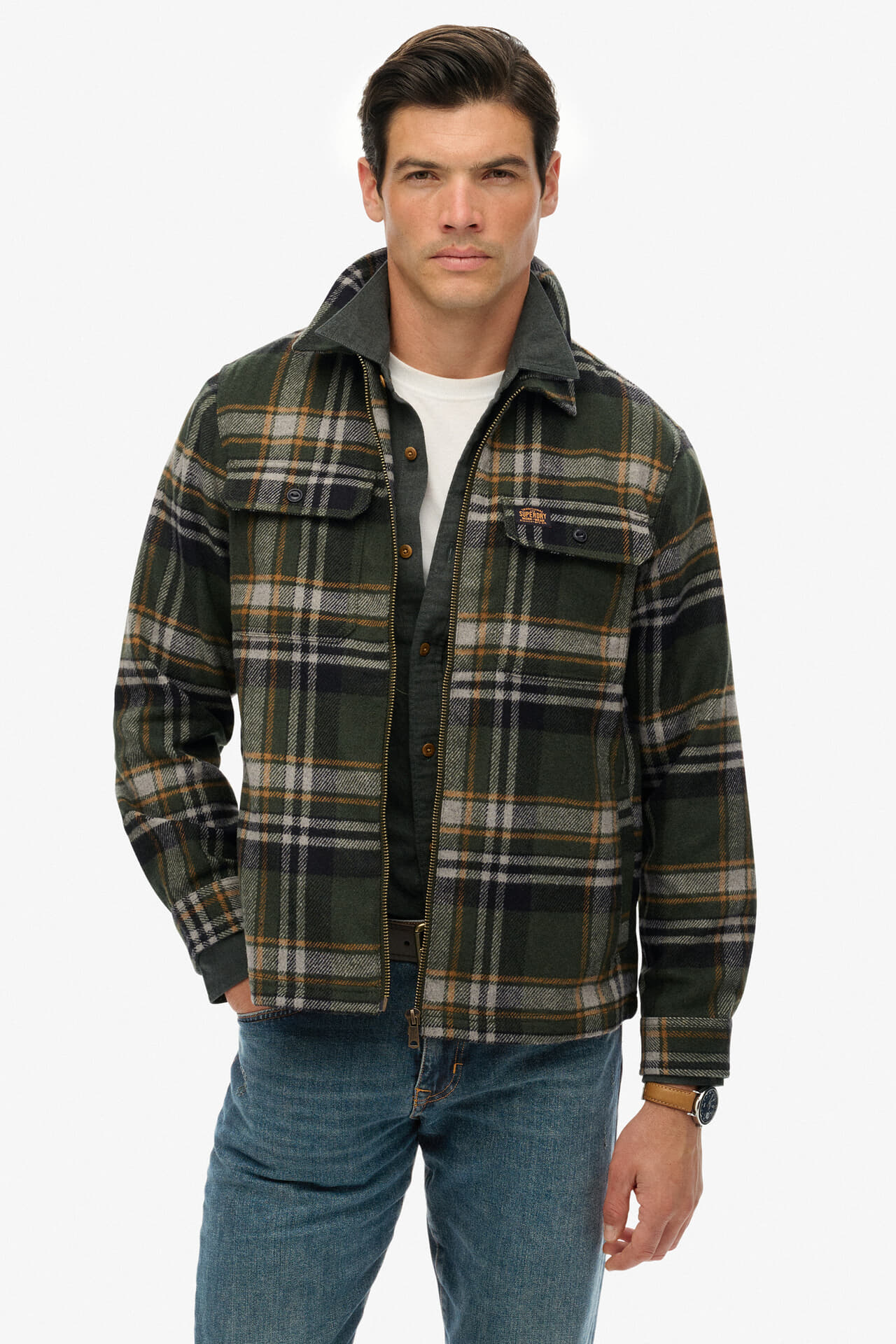 Superdry Overshirt Miller Army