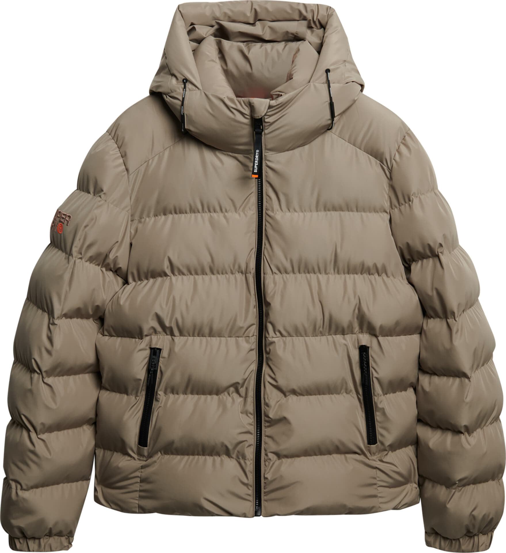 Superdry Puffer Jas Sport  Beige