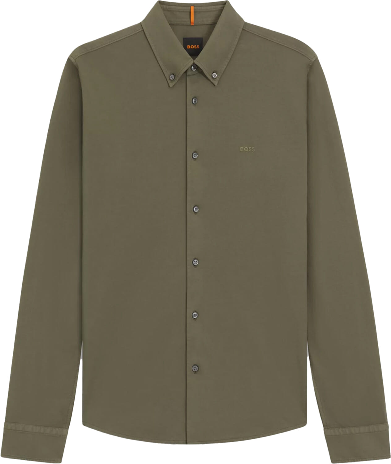 Boss Orange Overhemd Myjersey Groen
