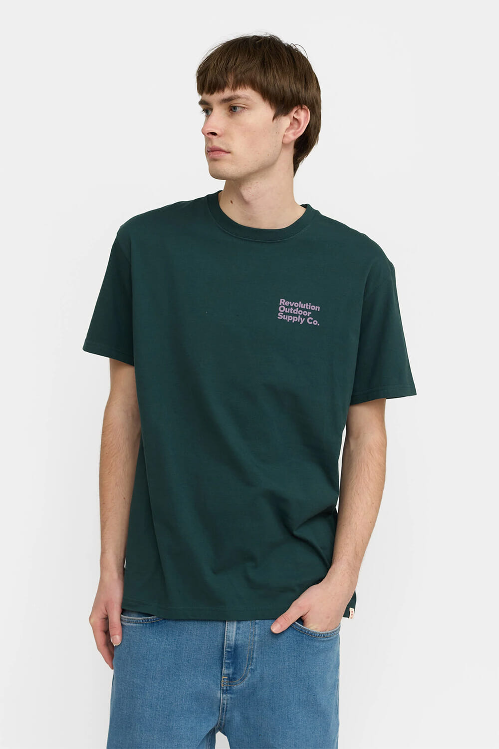 Revolution T-shirt Mou Groen