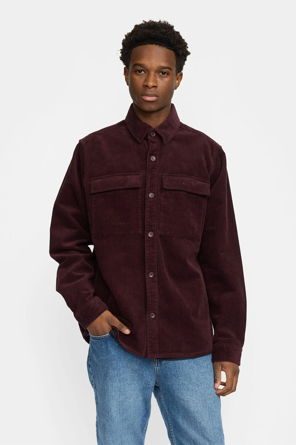Revolution Overshirt Utility Bordeaux Rood