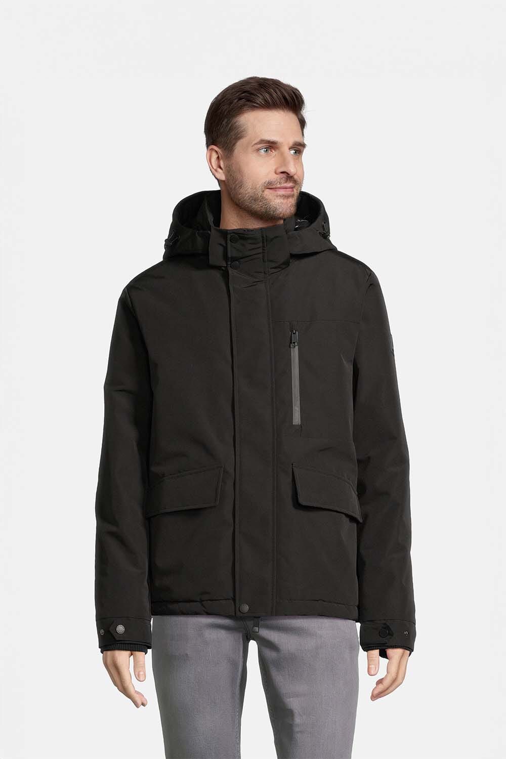 Covered Parka Jas Paul Zwart