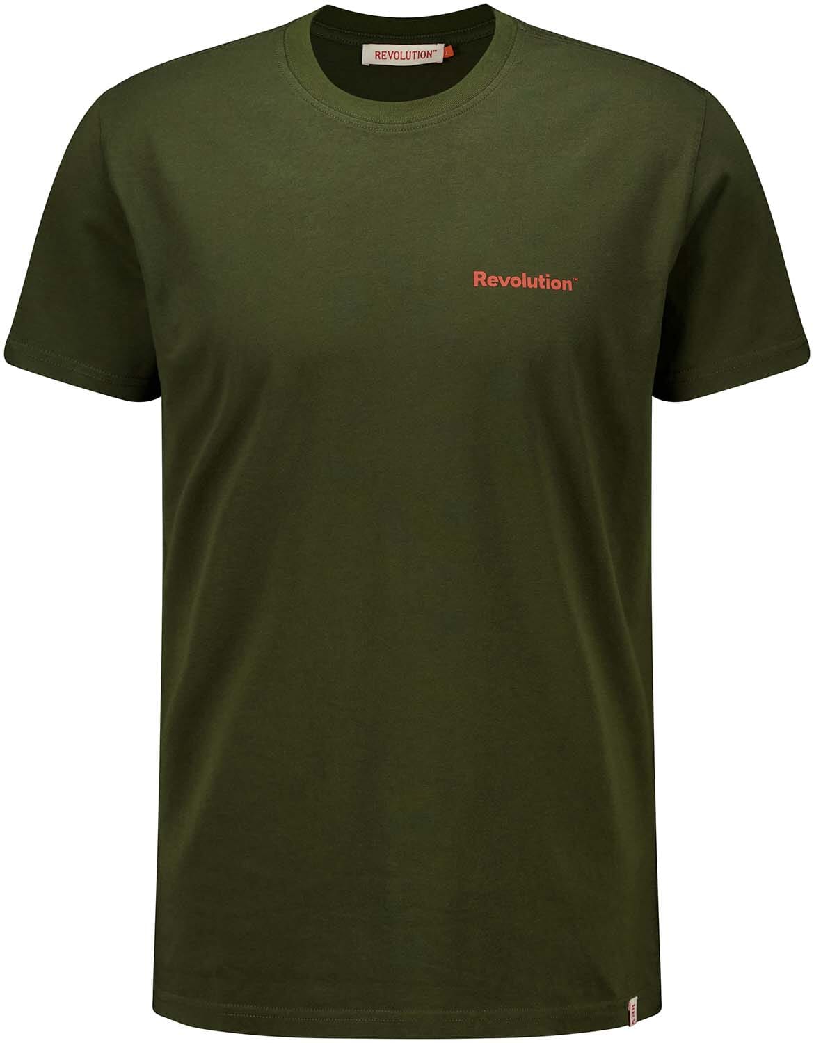Revolution T-shirt Printed Groen