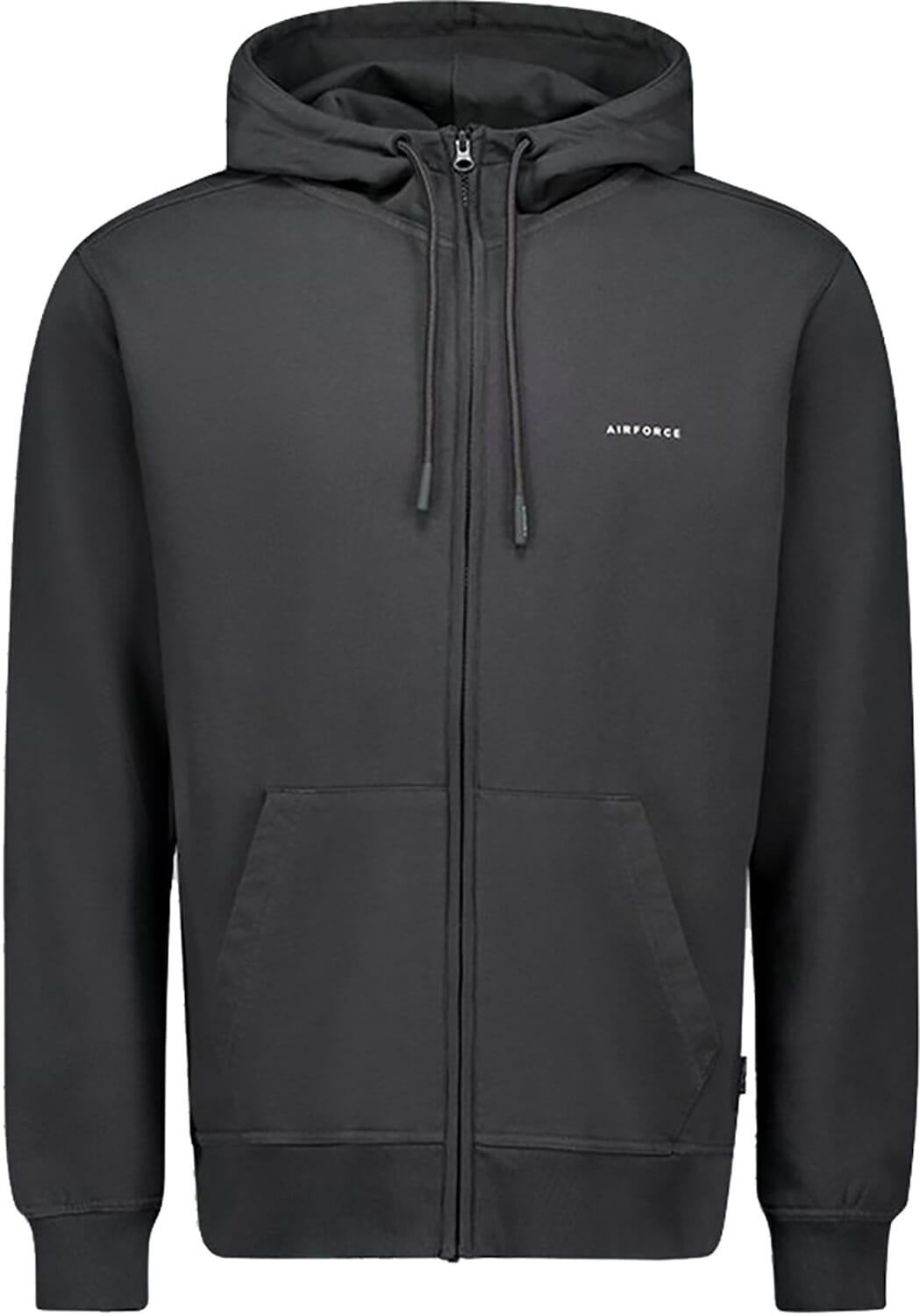 Airforce basic hooded zip vest Grijs