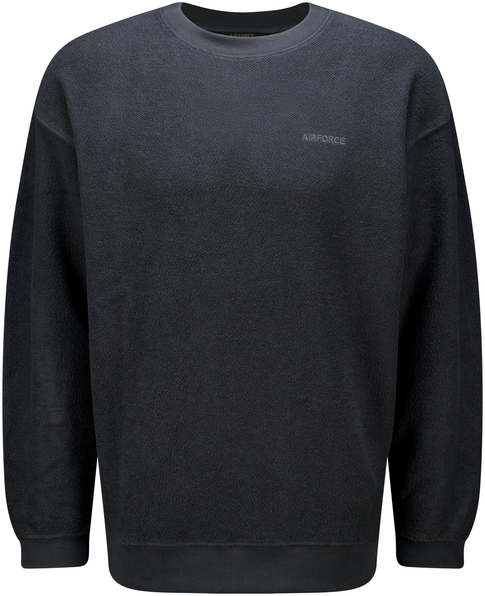 Airforce unbrushed sweater Antraciet