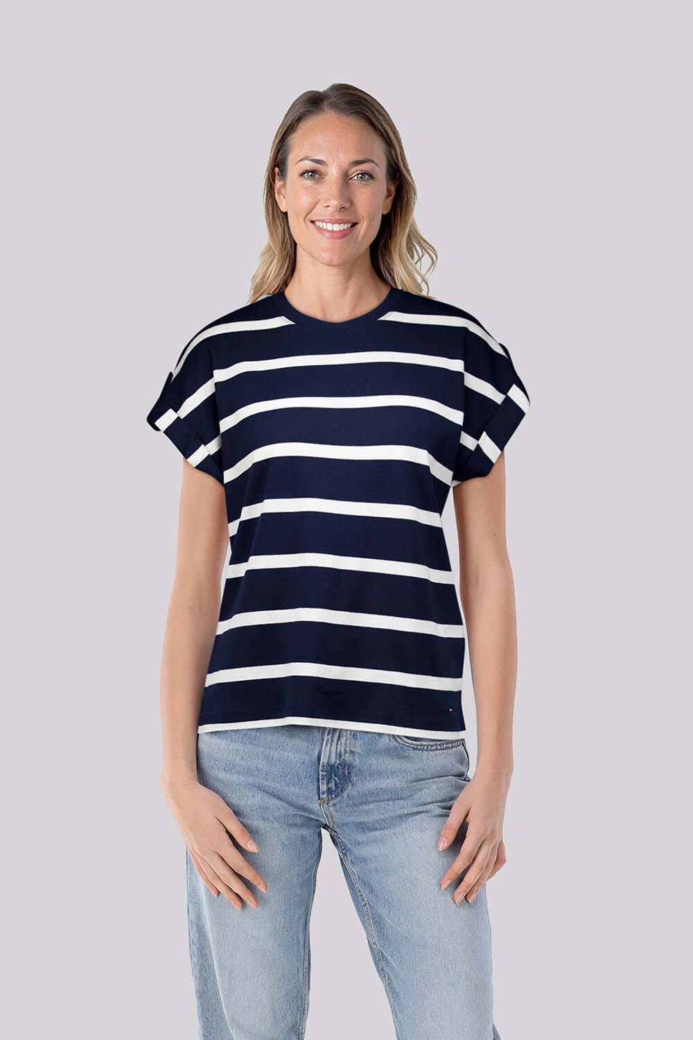 Tommy Hilfiger T-shirt Gold Buttum Blauw