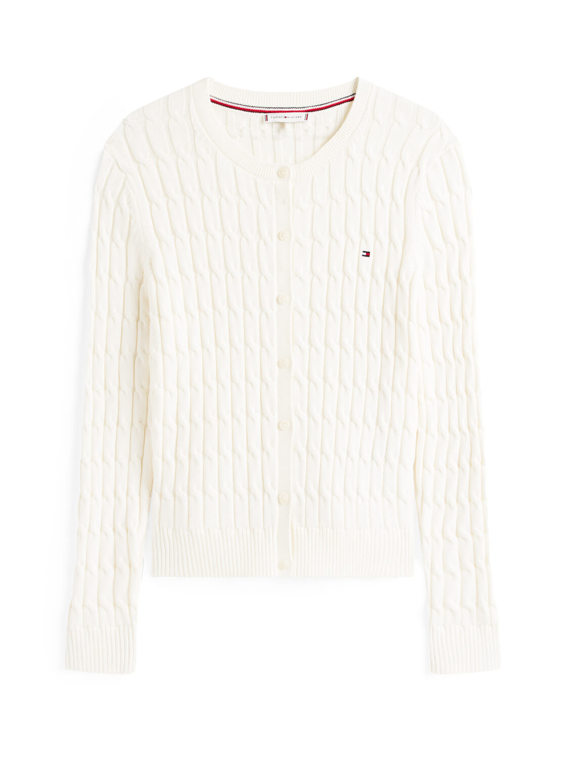Tommy Hilfiger Vest Cable Wit
