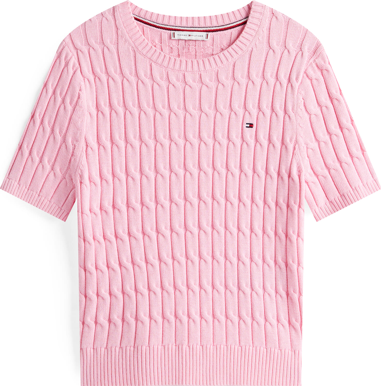 Tommy Hilfiger Top Cable Roze