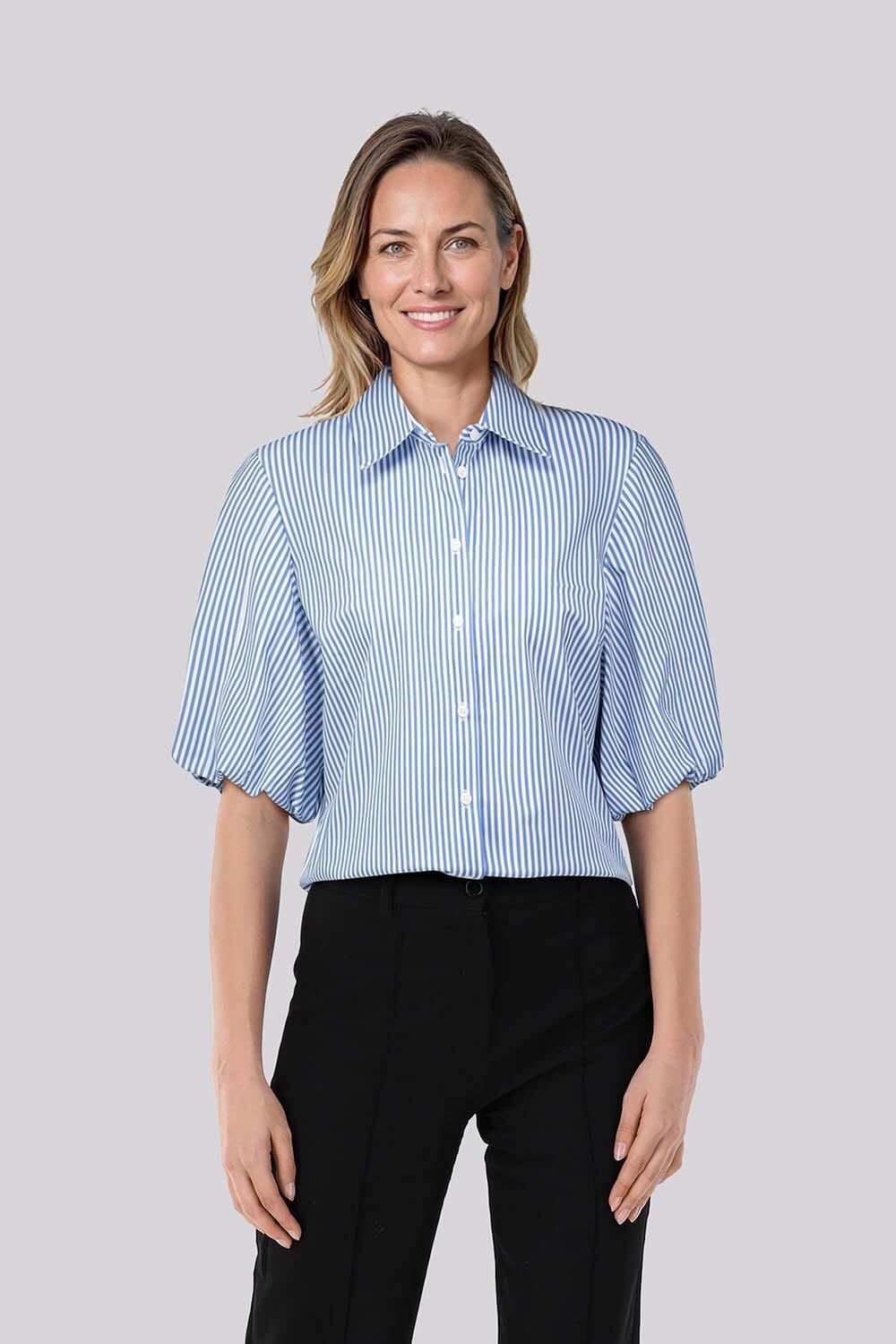 Studio Anneloes Blouse Poppy Balloon Stripe Wit