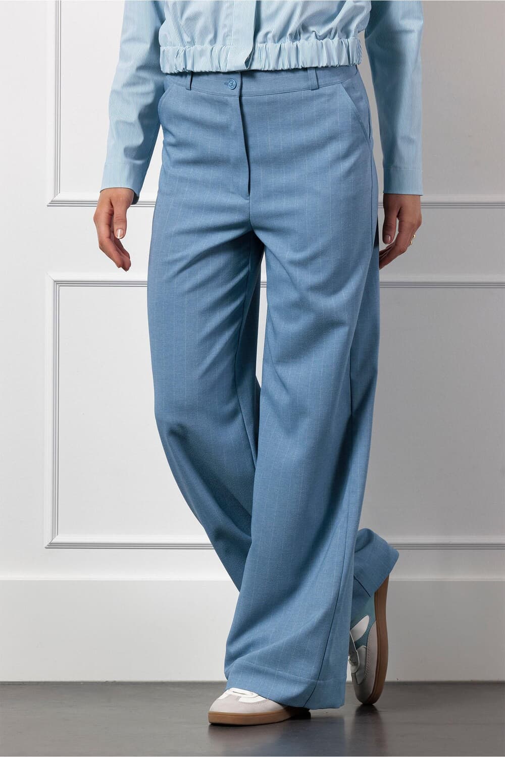 Studio Anneloes Pantalon Lexie Stripe Blauw