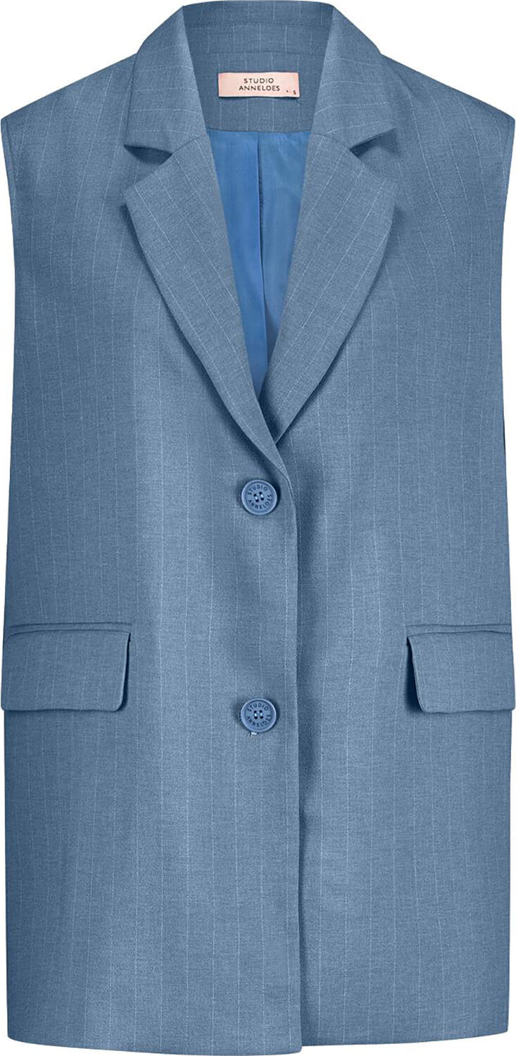 Studio Anneloes Blazer Jinthe Striped Blauw