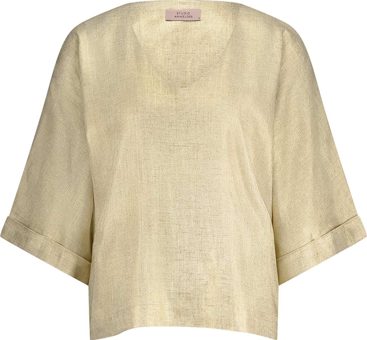 Studio Anneloes Madison gold linen top Geel