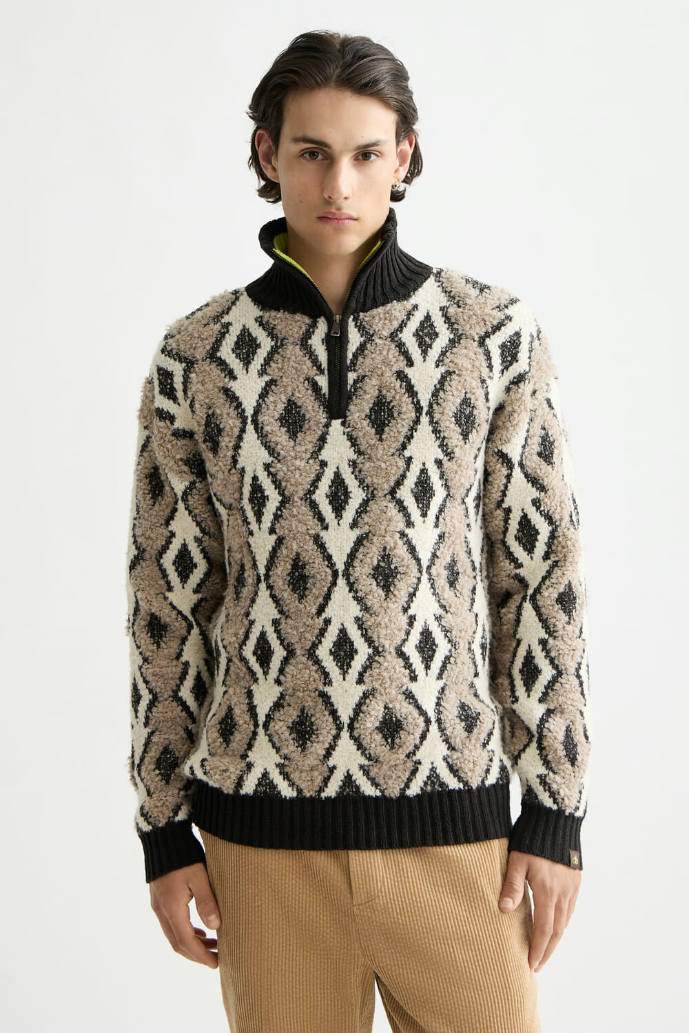 Scotch & Soda Trui Argyles Bruin