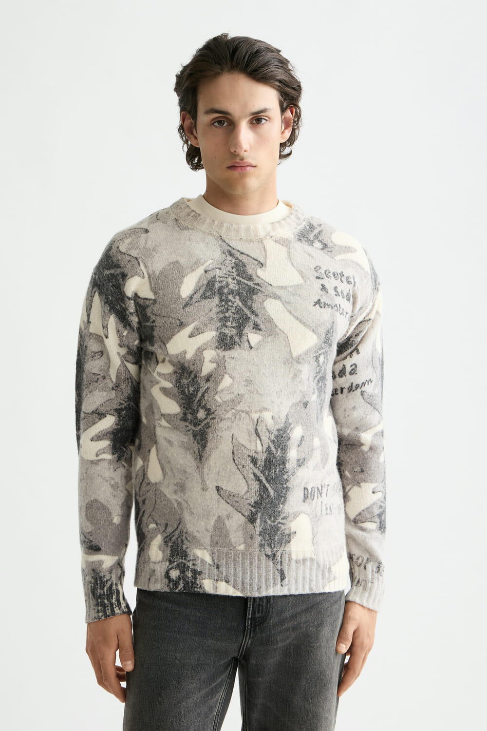 Scotch & Soda Pullover Printed Wit