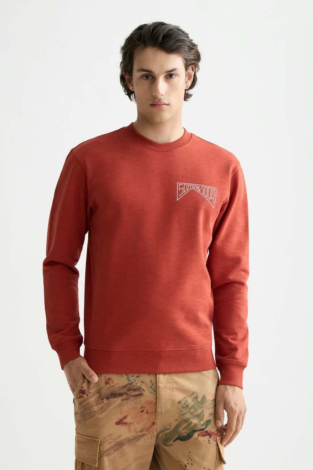 Scotch & Soda Sweater Logo Rood