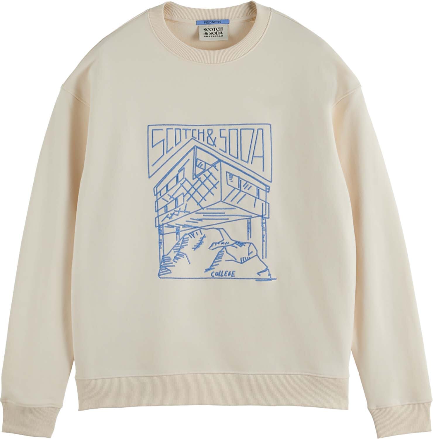 Scotch & Soda Sweater Chest Logo Bruin