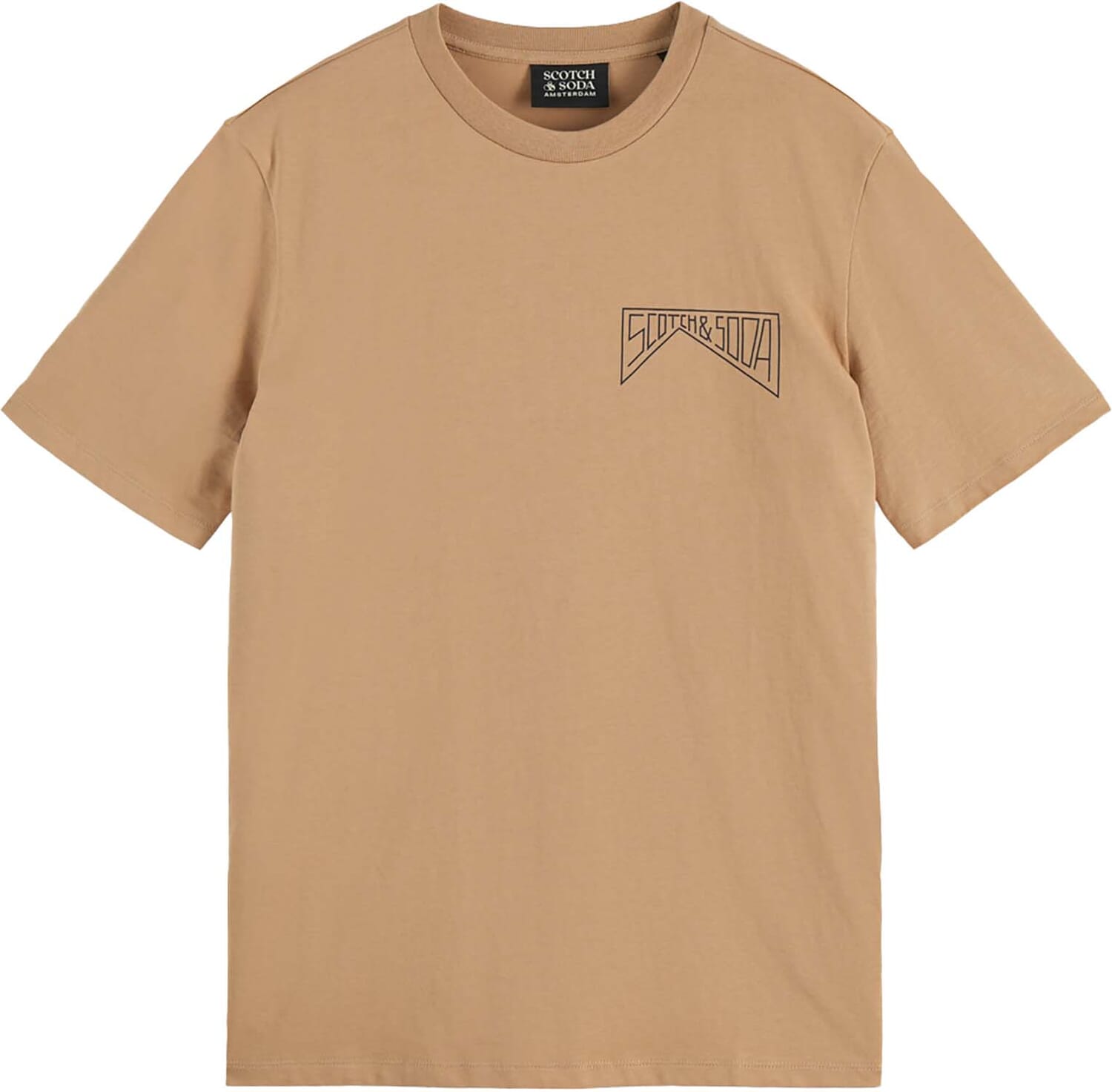 Scotch & Soda T-shirt Logo Beige
