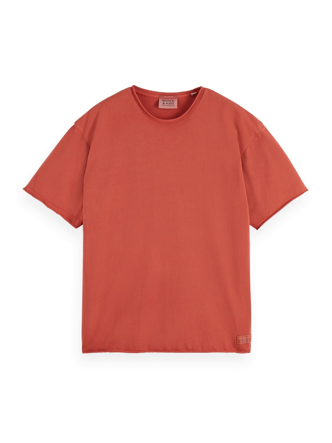 Scotch & Soda T-shirt Raw Edge  Rood