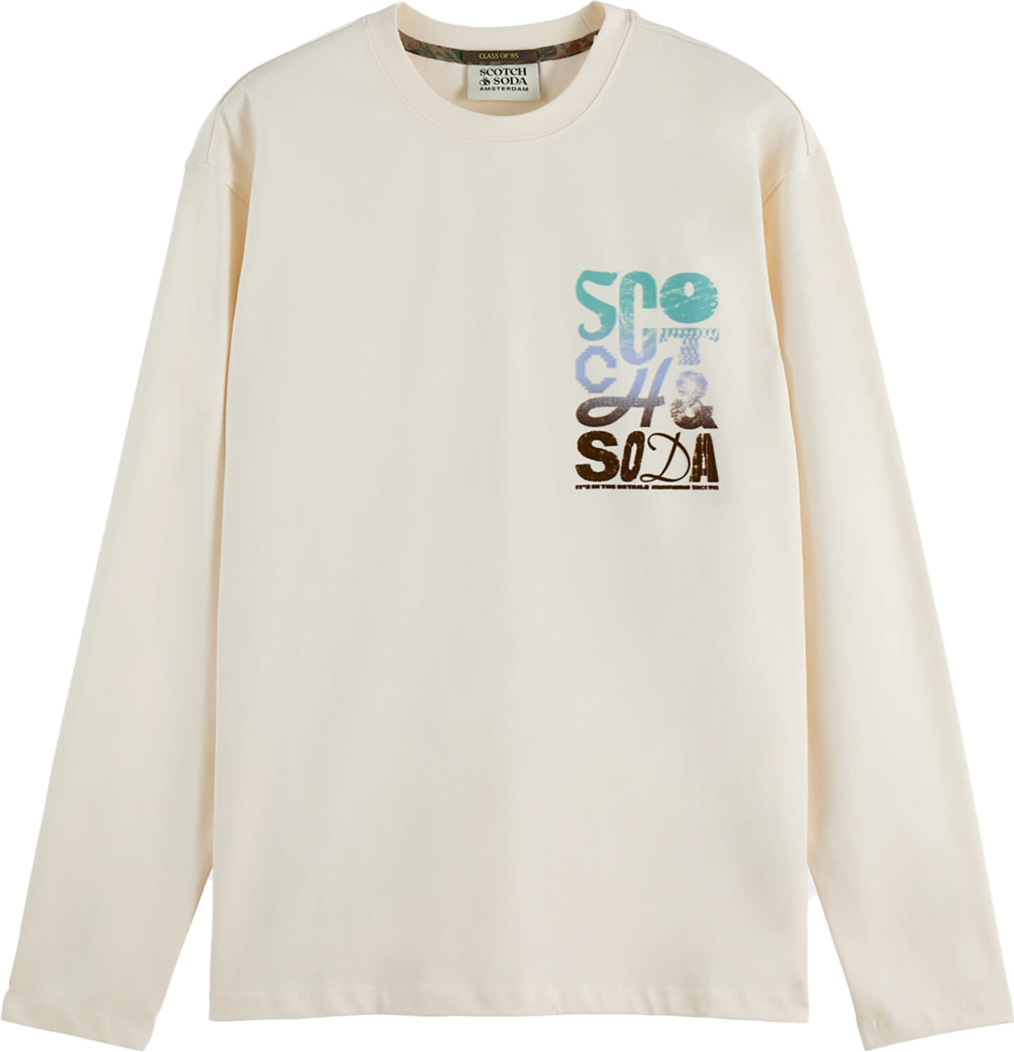Scotch & Soda Longsleeve Artwork Kakhi