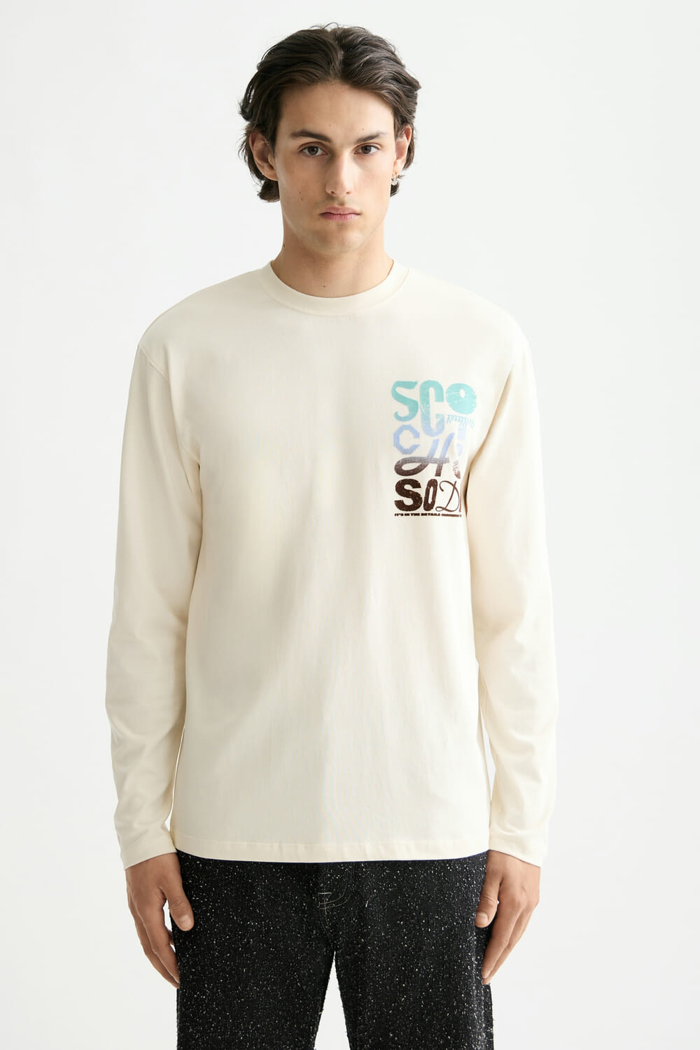 Scotch & Soda Longsleeve Artwork Kakhi