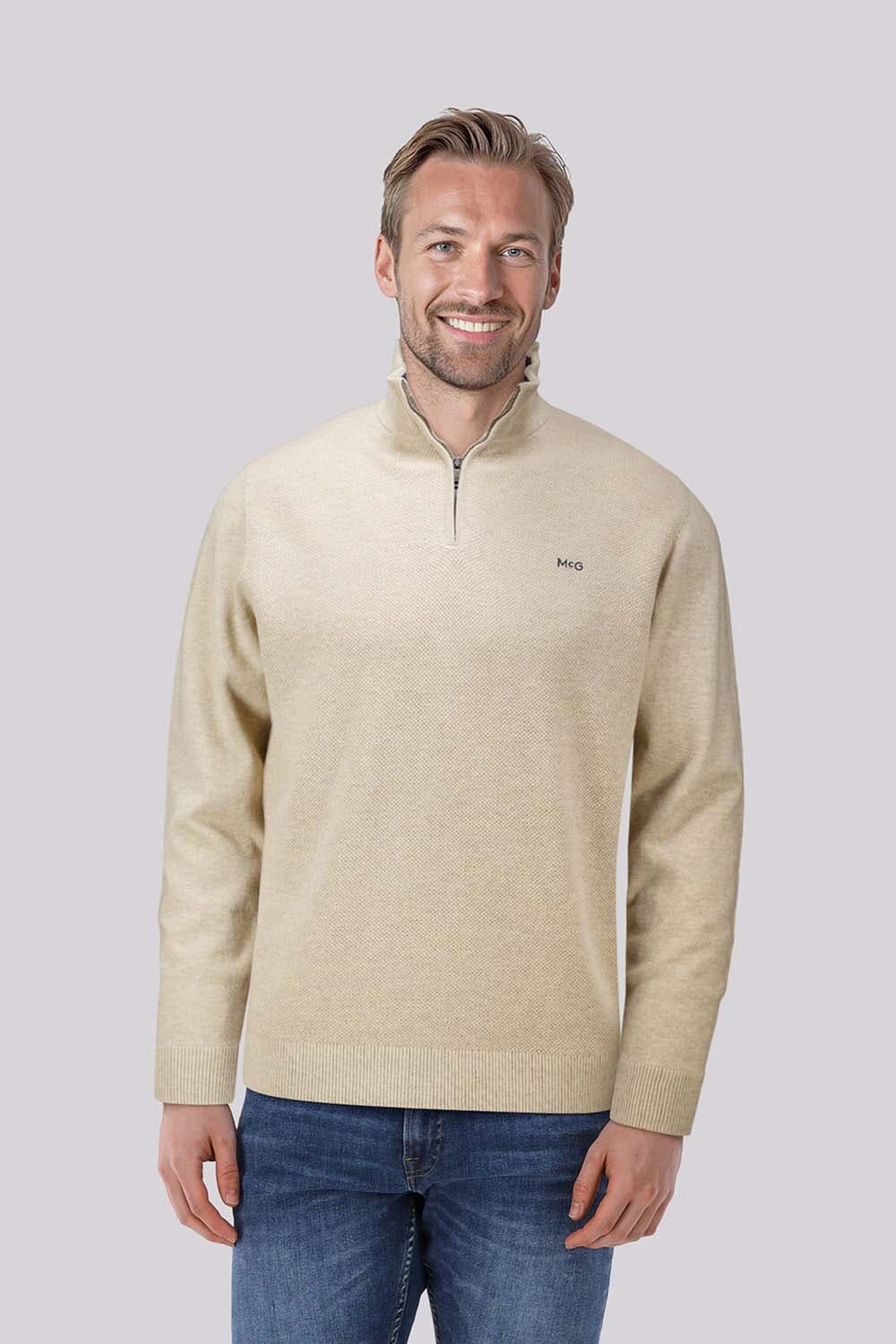 McGregor Half-zip Trui Kaki