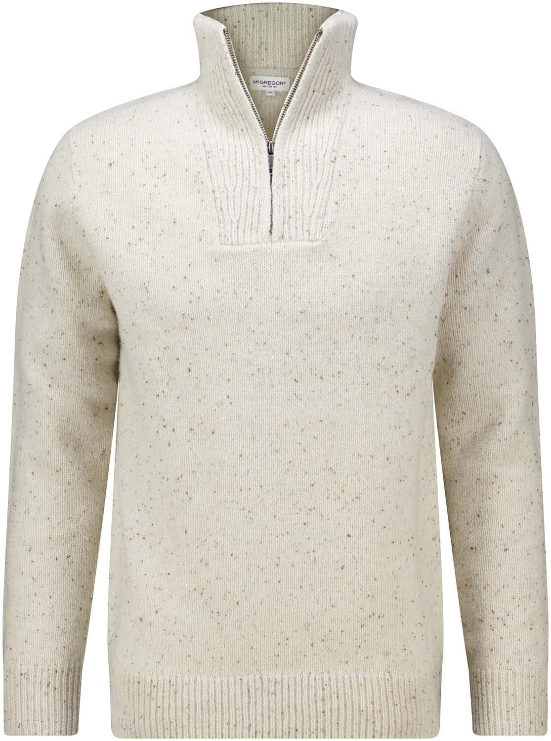 McGregor Half-zip Trui Fisherman Off White