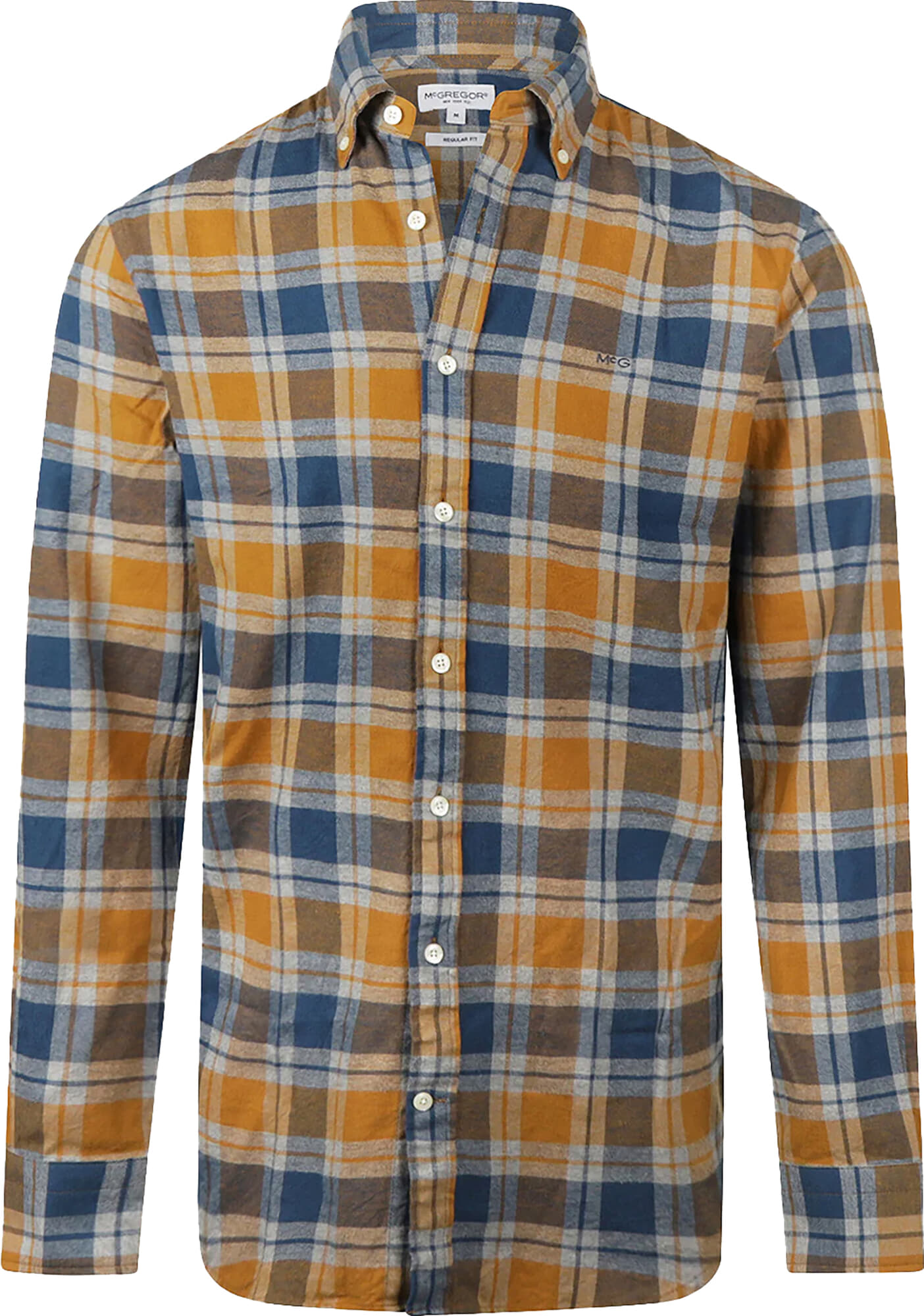 McGregor Overhemd Check Flannel Camel