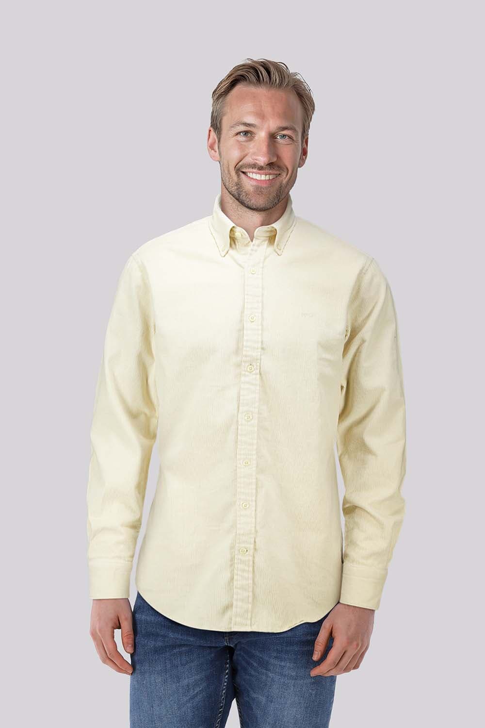 McGregor Overhemd Corduroy Off White