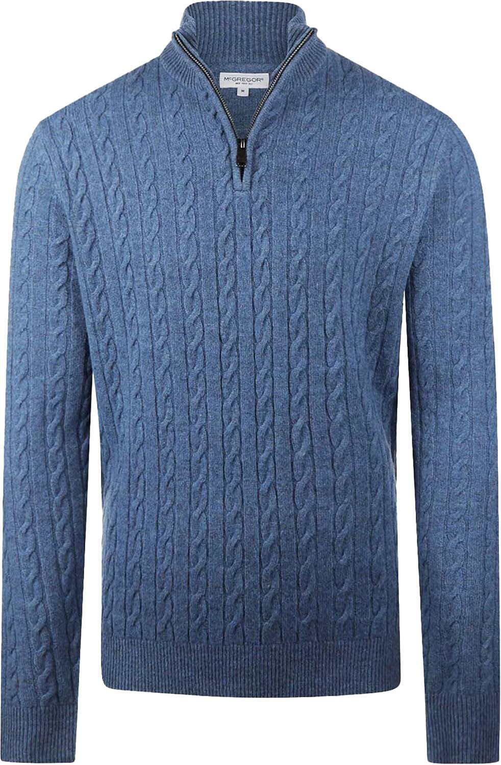 McGregor Half-zip Kabeltrui Blauw
