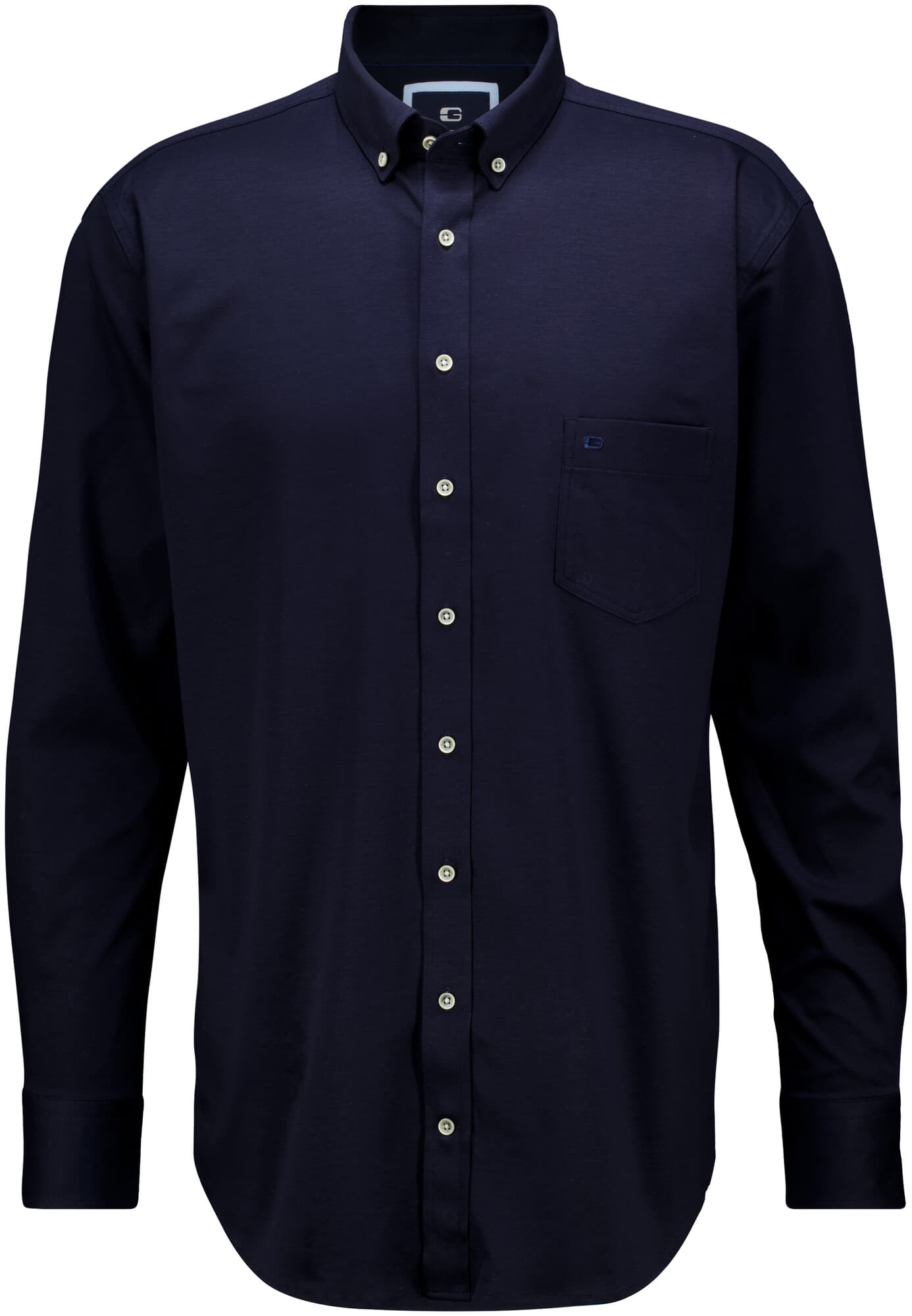 Giordano Overhemd Ivy Jersey Liquid Navy