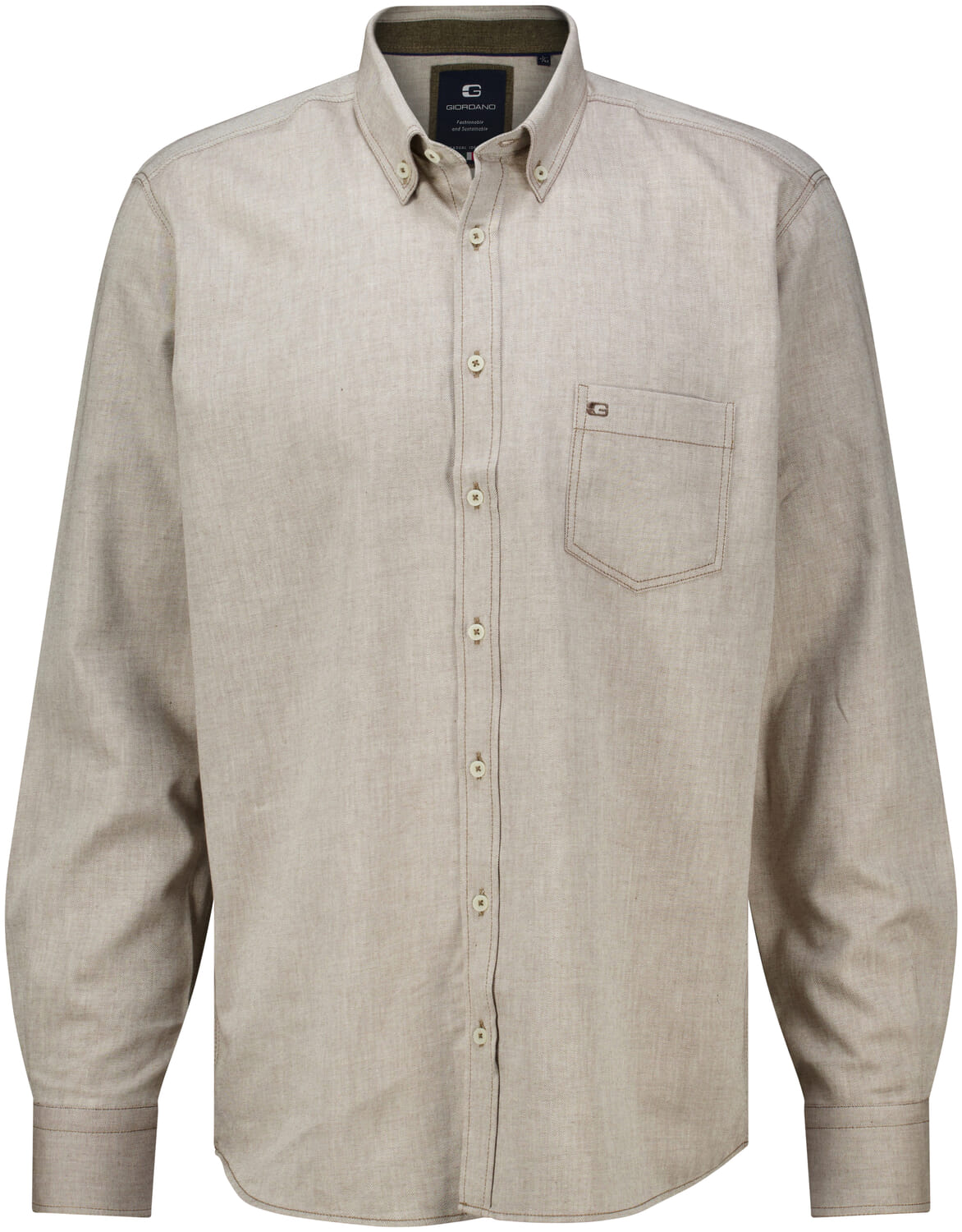 Giordano Overhemd Brando Bruin